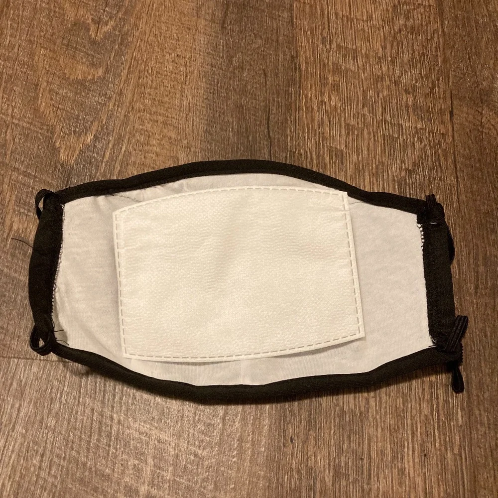 Black Adult Face Mask with Replaceable Filter, Adjustable, 1 Filter Included-New